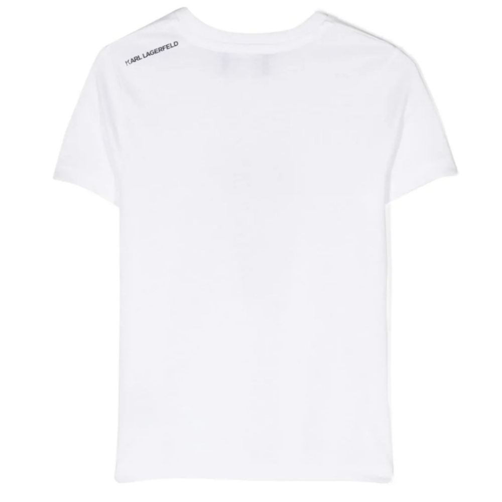 ✴Sparkle歐美精品✴ Karl Lagerfeld 老佛爺卡爾側身logo短袖上衣T恤 青年版 現貨真品-細節圖2