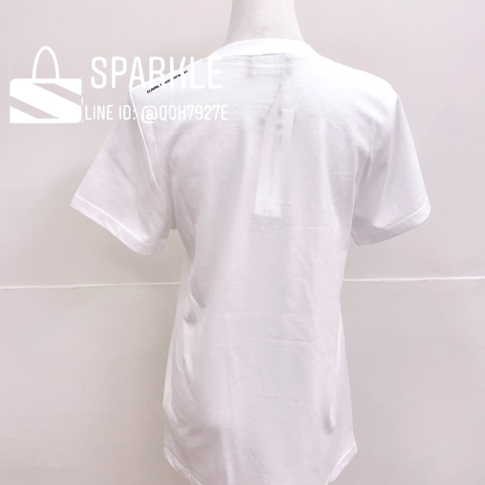 ✴Sparkle歐美精品✴ Karl Lagerfeld 老佛爺卡爾側身logo短袖上衣T恤 青年版 現貨真品-細節圖7
