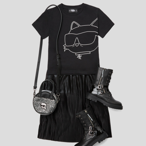 ✴Sparkle歐美精品✴ Karl Lagerfeld 歐版 卡爾貓咪側身大貓咪線條短袖上衣T恤 青年版 現貨真品