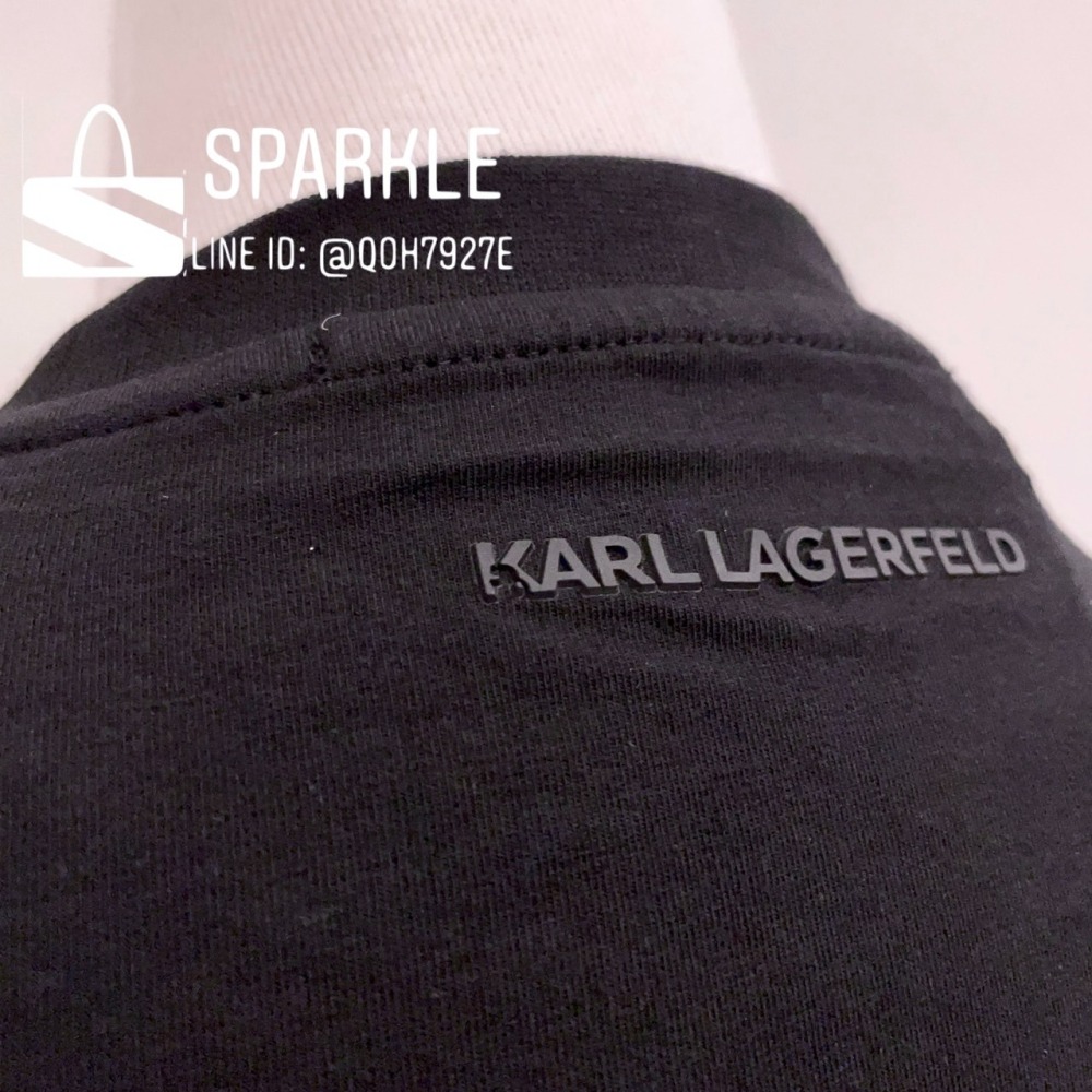 ✴Sparkle歐美精品✴ Karl Lagerfeld 歐版 老佛爺卡爾側身卡爾徽標長袖上衣T恤 長T 現貨真品-細節圖9
