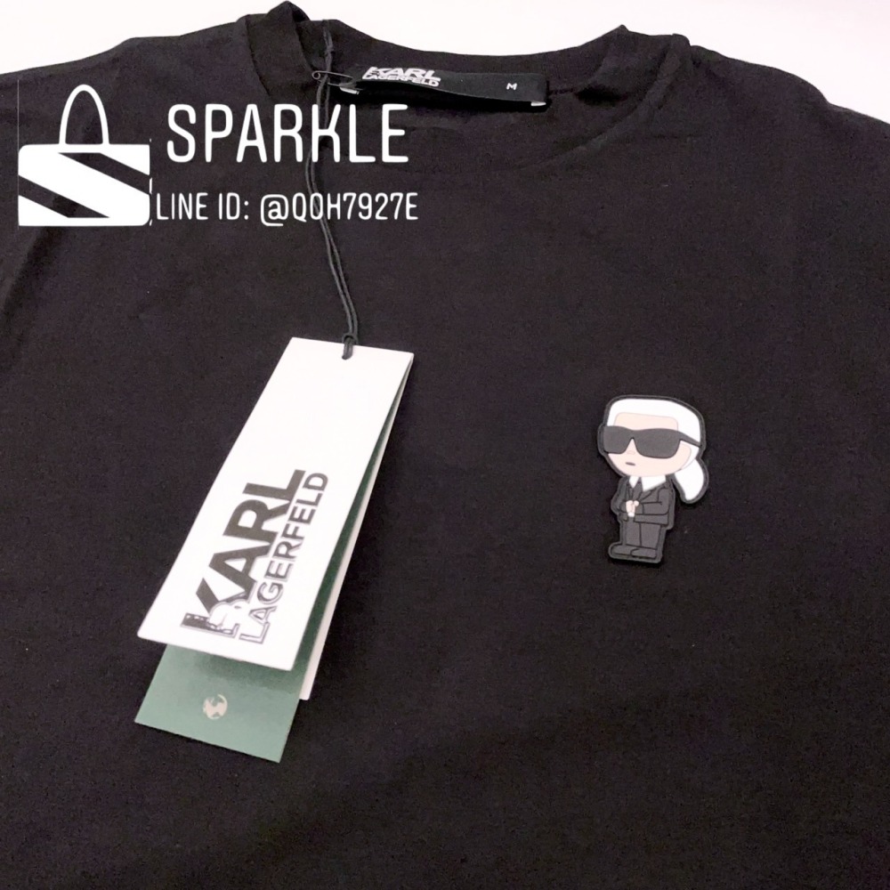 ✴Sparkle歐美精品✴ Karl Lagerfeld 歐版 老佛爺卡爾側身卡爾徽標長袖上衣T恤 長T 現貨真品-細節圖10