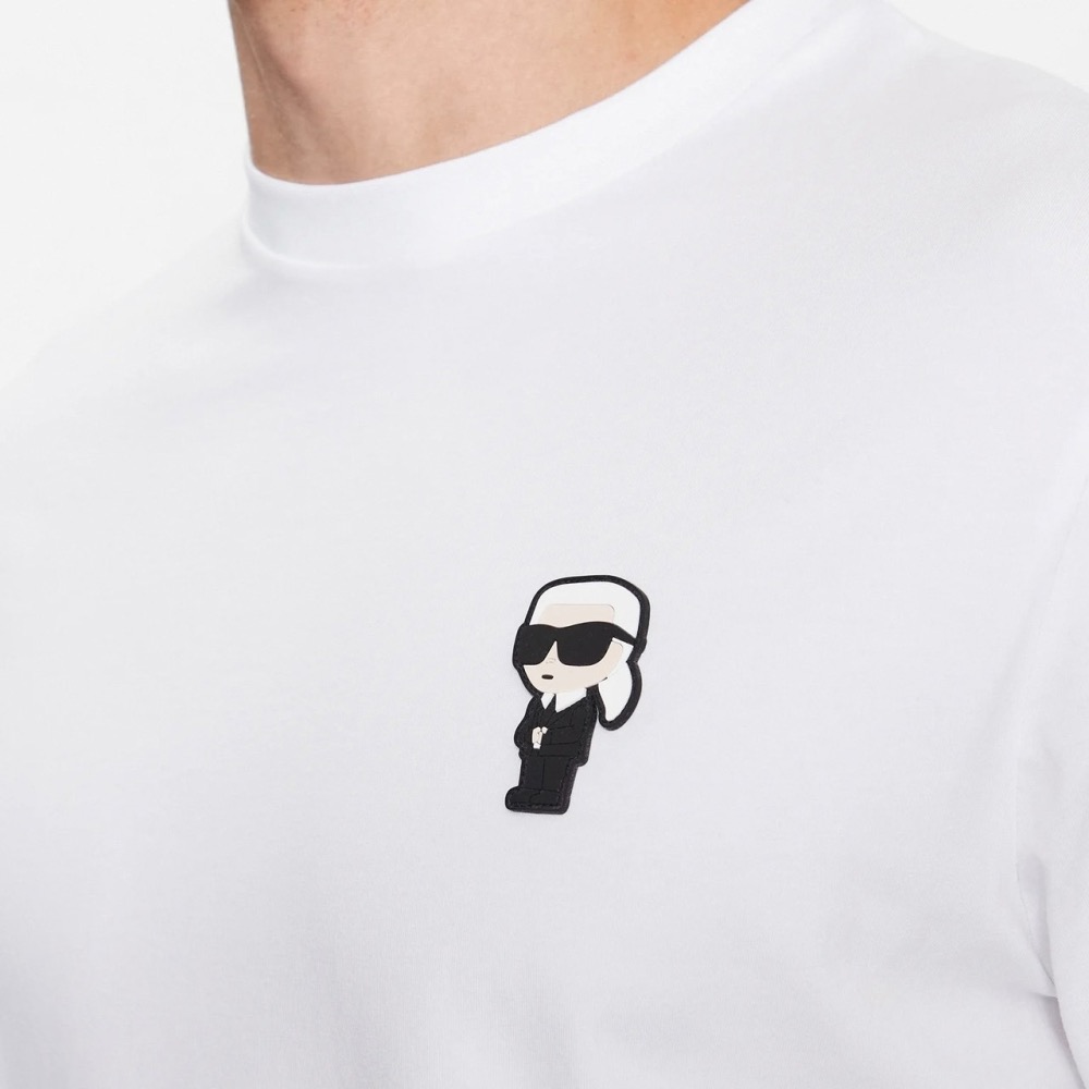 ✴Sparkle歐美精品✴ Karl Lagerfeld 歐版 老佛爺卡爾左胸側身卡爾長袖上衣T恤 長T 現貨真品-細節圖4