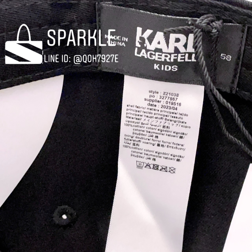 ✴Sparkle歐美精品✴ Karl Lagerfeld 老佛爺卡爾貓咪線條棒球帽 帽子 青年版 現貨真品-細節圖8