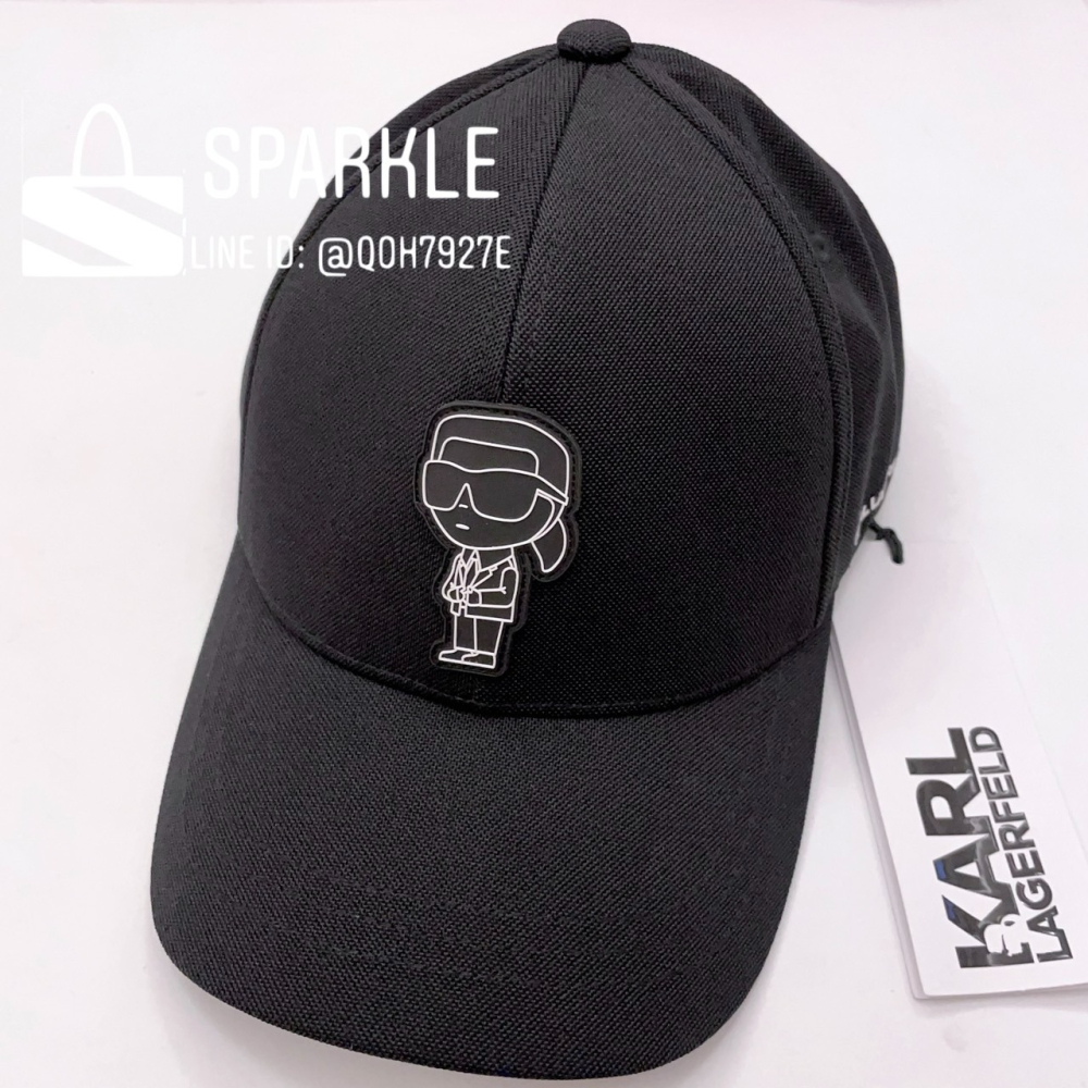 ✴Sparkle歐美精品✴ Karl Lagerfeld  老佛爺卡爾側身棒球帽 遮陽帽 帽子 現貨真品-細節圖6