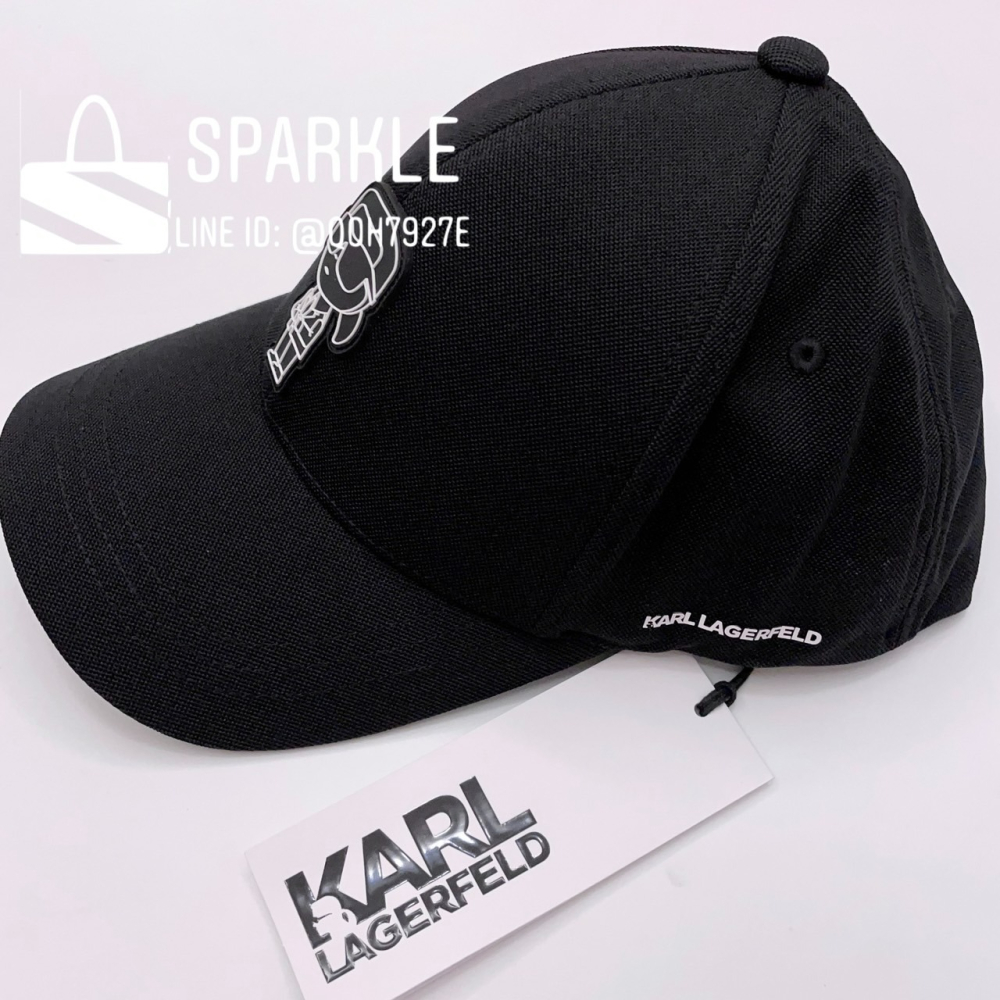 ✴Sparkle歐美精品✴ Karl Lagerfeld  老佛爺卡爾側身棒球帽 遮陽帽 帽子 現貨真品-細節圖8