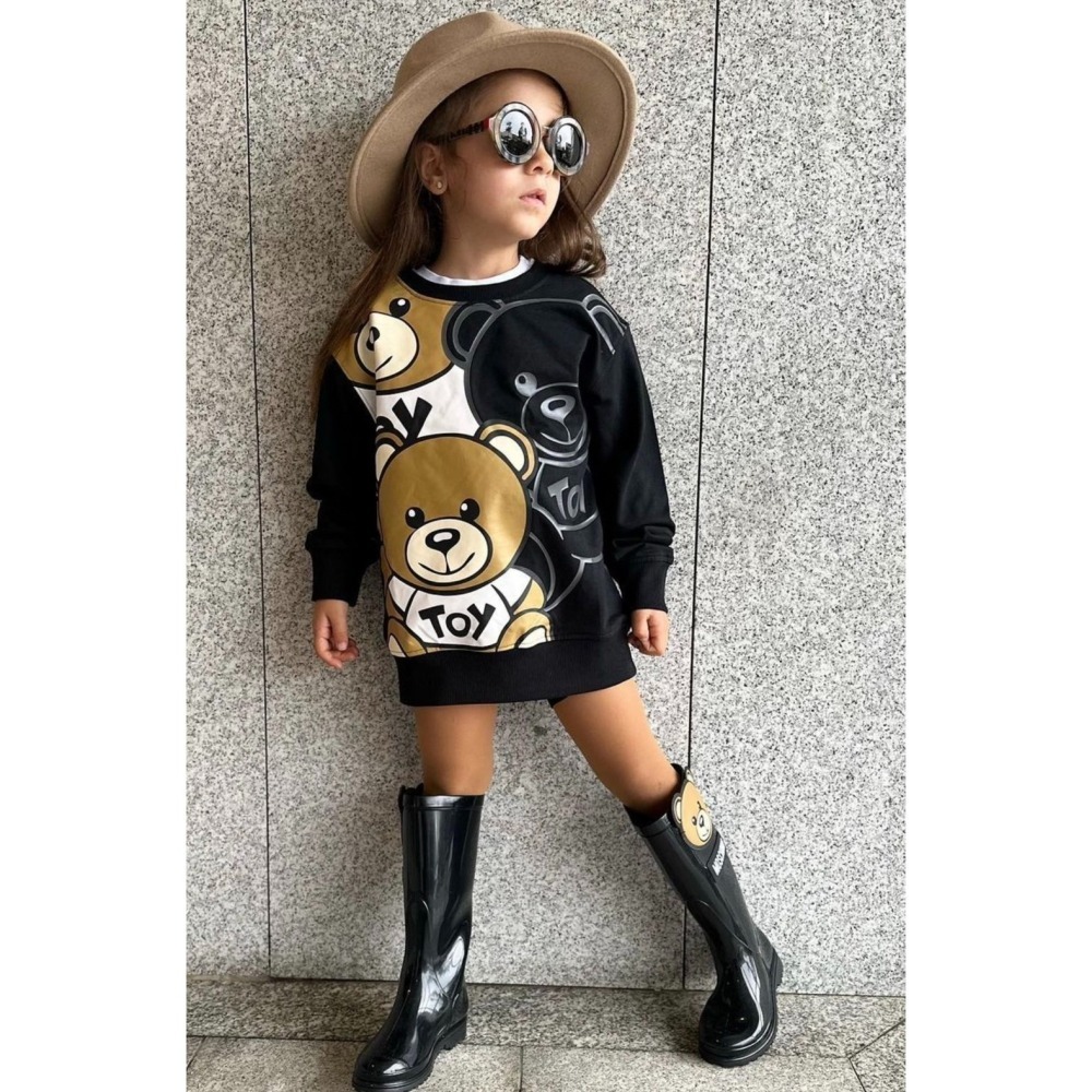 ✴Sparkle歐美精品✴ Moschino三隻大熊長袖衛衣/大學T 青年版 現貨真品-細節圖3