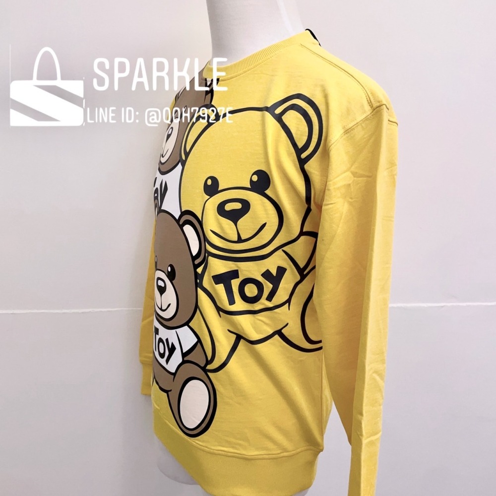 ✴Sparkle歐美精品✴ Moschino三隻大熊長袖衛衣/大學T 青年版 現貨真品-細節圖7