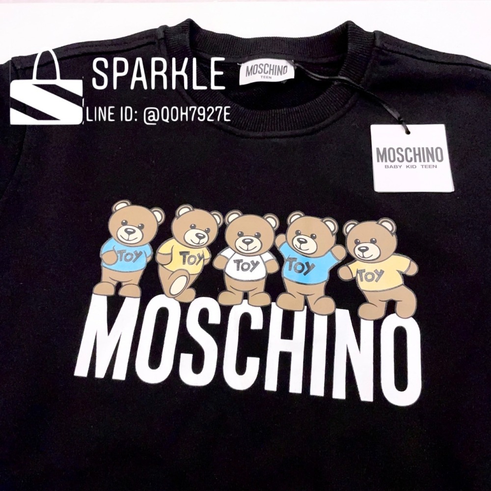 ✴Sparkle歐美精品✴ Moschino五隻小熊長袖衛衣/大學T 青年版 現貨真品-細節圖9