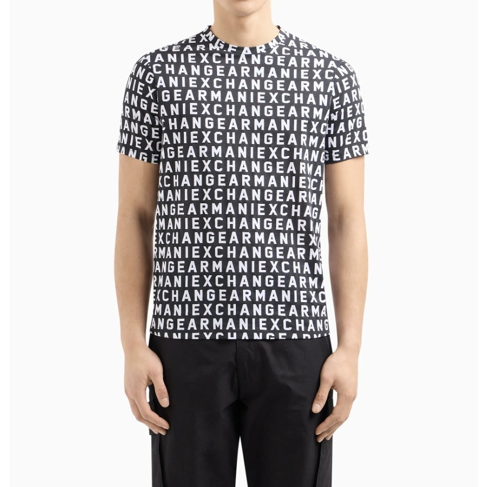 ✴Sparkle歐美精品✴ Armani Exchange AX 滿版logo短袖上衣T恤 現貨真品-細節圖2