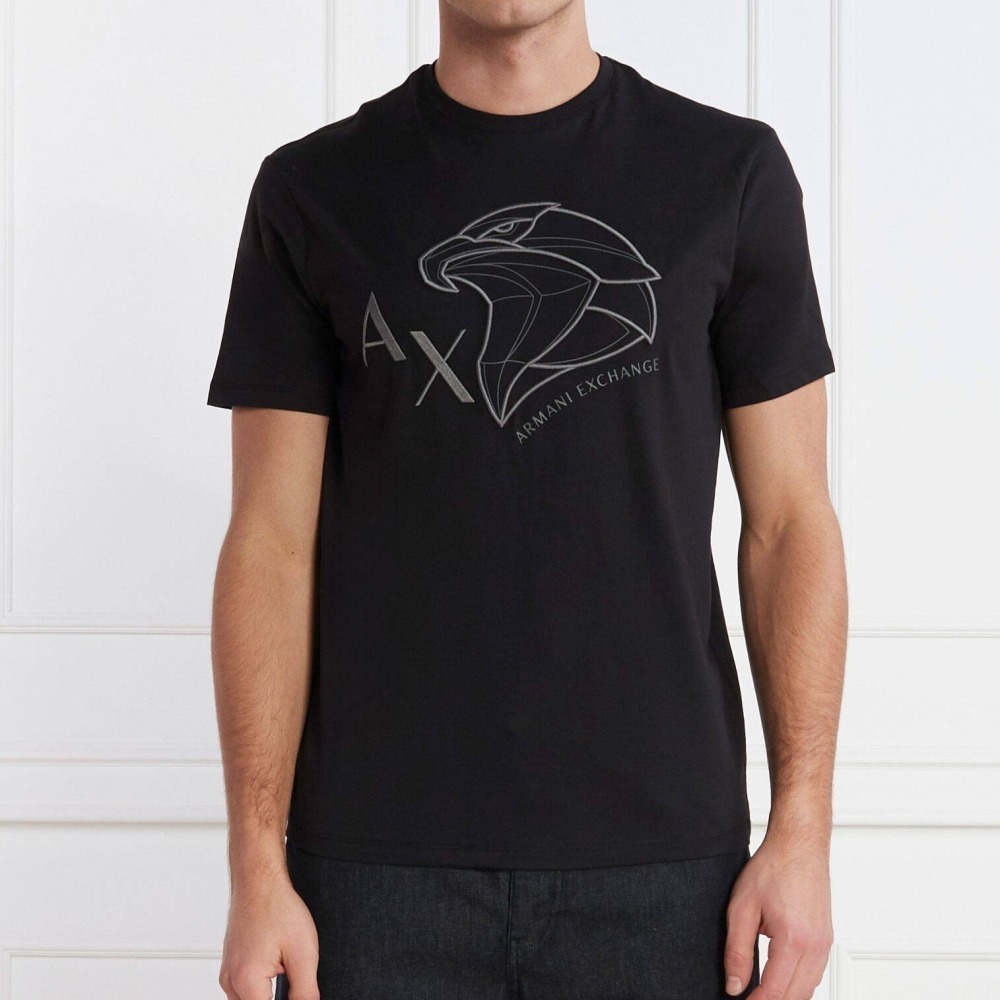 ✴Sparkle歐美精品✴ Armani Exchange 刺繡老鷹AX logo短袖上衣T恤 現貨真品-細節圖5