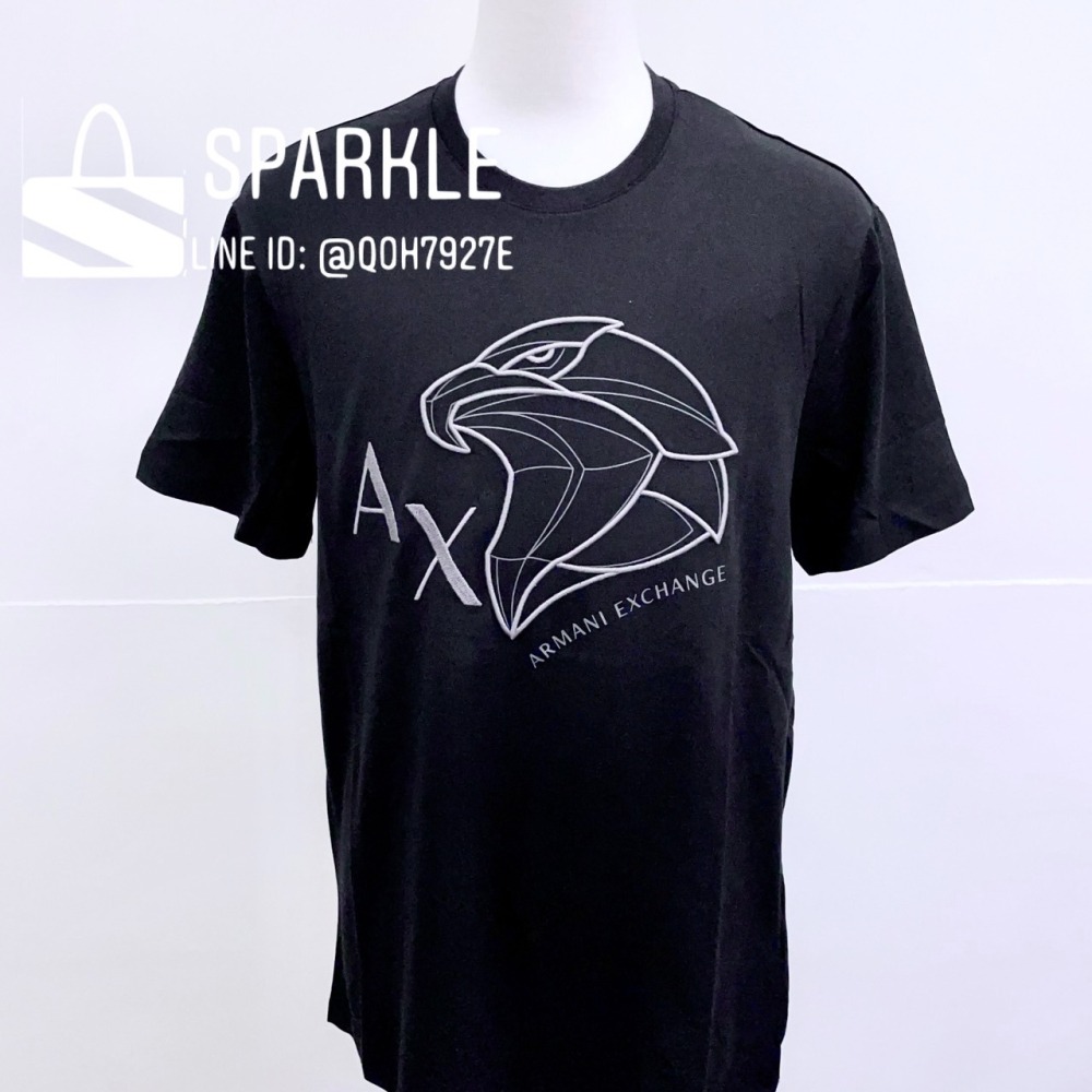 ✴Sparkle歐美精品✴ Armani Exchange 刺繡老鷹AX logo短袖上衣T恤 現貨真品-細節圖8