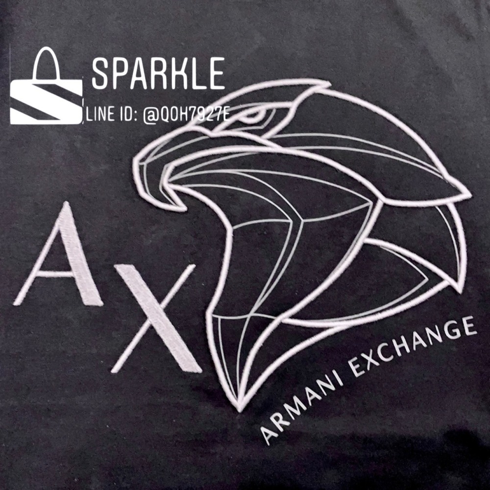 ✴Sparkle歐美精品✴ Armani Exchange 刺繡老鷹AX logo短袖上衣T恤 現貨真品-細節圖10