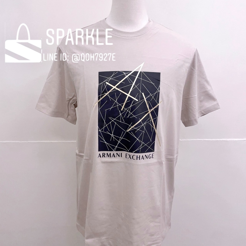 ✴Sparkle歐美精品✴ Armani Exchange 燙金AX logo短袖上衣T恤 現貨真品-細節圖7