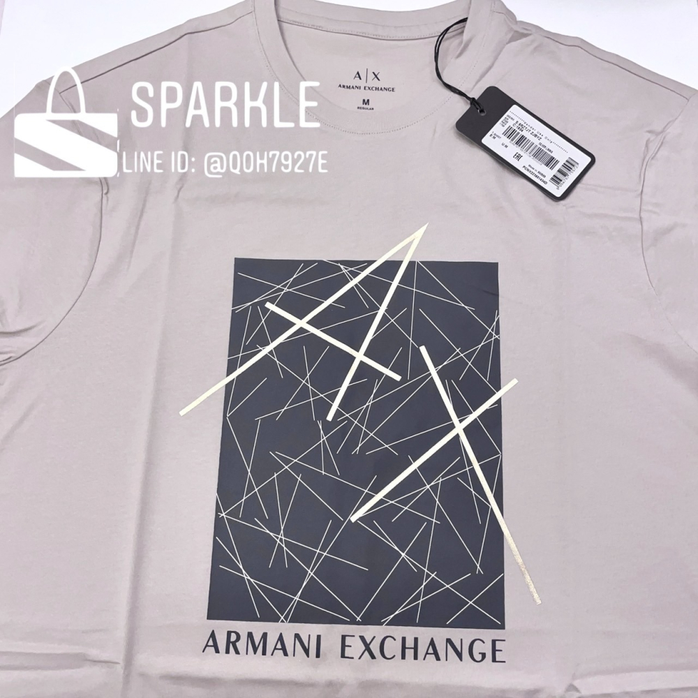 ✴Sparkle歐美精品✴ Armani Exchange 燙金AX logo短袖上衣T恤 現貨真品-細節圖8