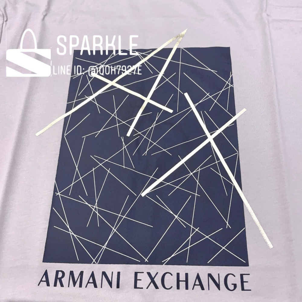 ✴Sparkle歐美精品✴ Armani Exchange 燙金AX logo短袖上衣T恤 現貨真品-細節圖9