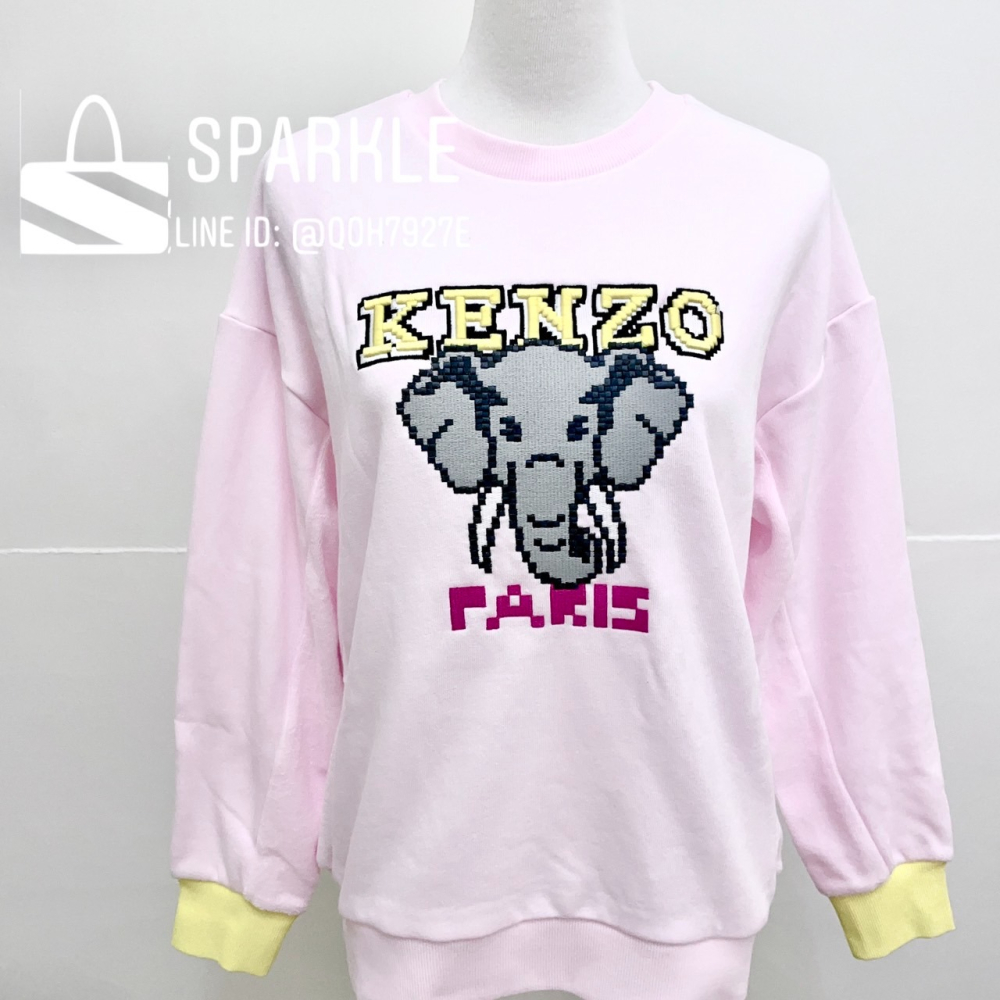 ✴Sparkle歐美精品✴ KENZO 立體刺繡大象Logo大學T / 衛衣 青年版 現貨真品-細節圖10
