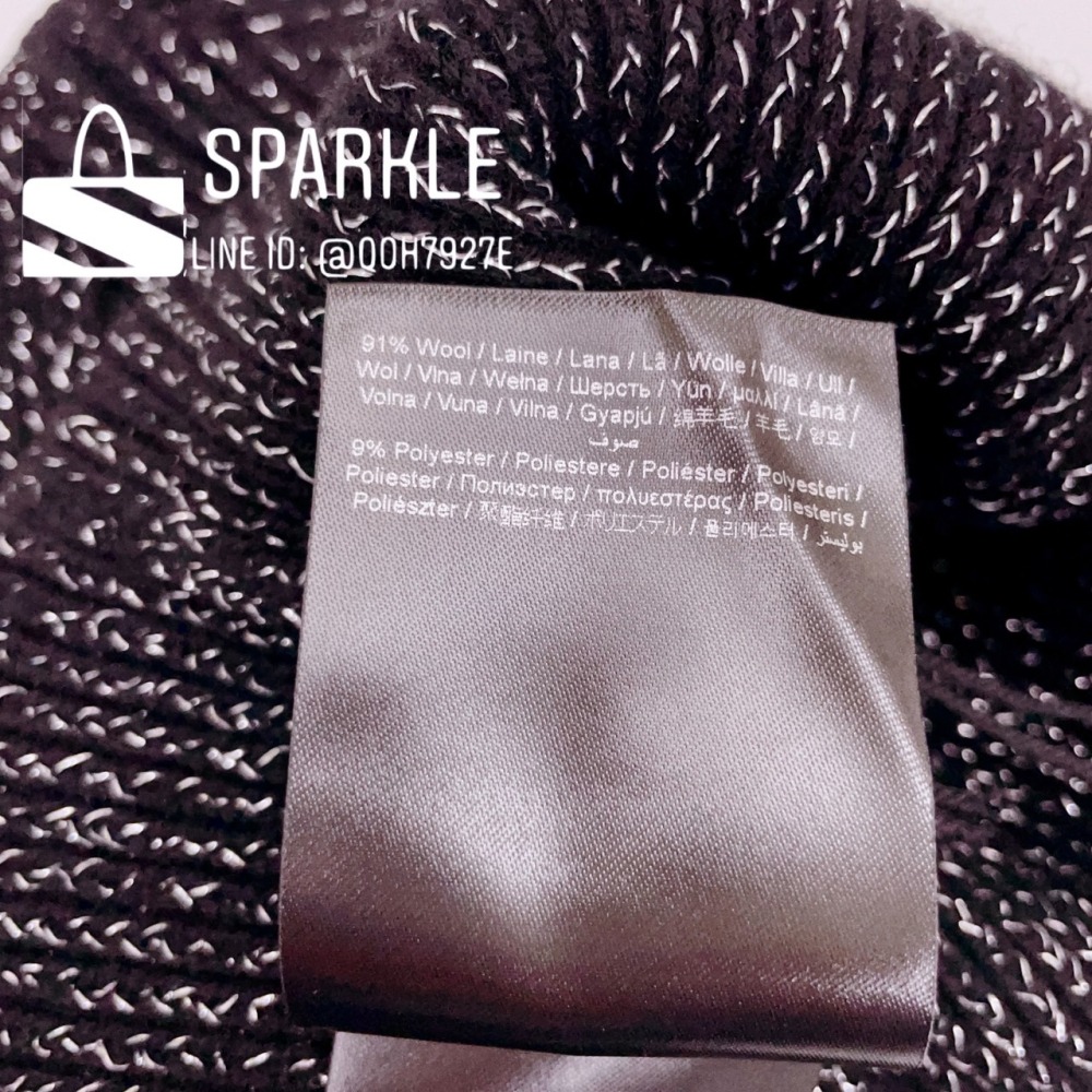 ✴Sparkle歐美精品✴ Karl Laferfeld 側身卡爾水鑽毛帽 針織帽 男女可戴 現貨真品-細節圖11