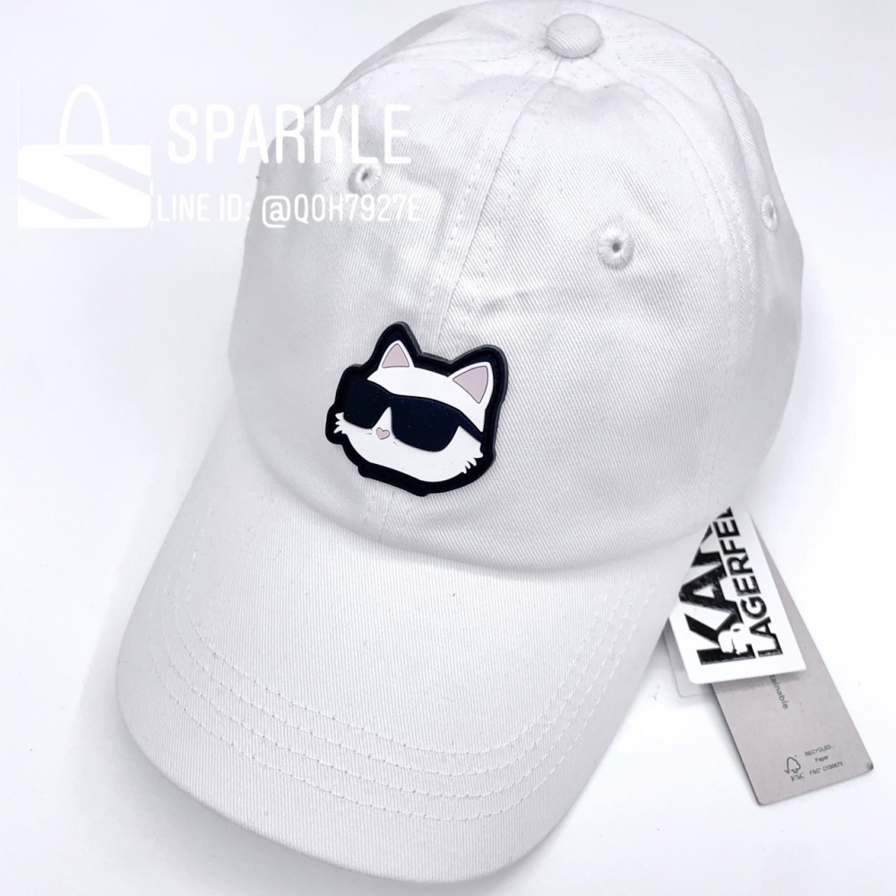 ✴Sparkle歐美精品✴ Karl Lagerfeld 卡爾貓咪徽標棒球帽 帽子 遮陽帽 現貨真品-細節圖7