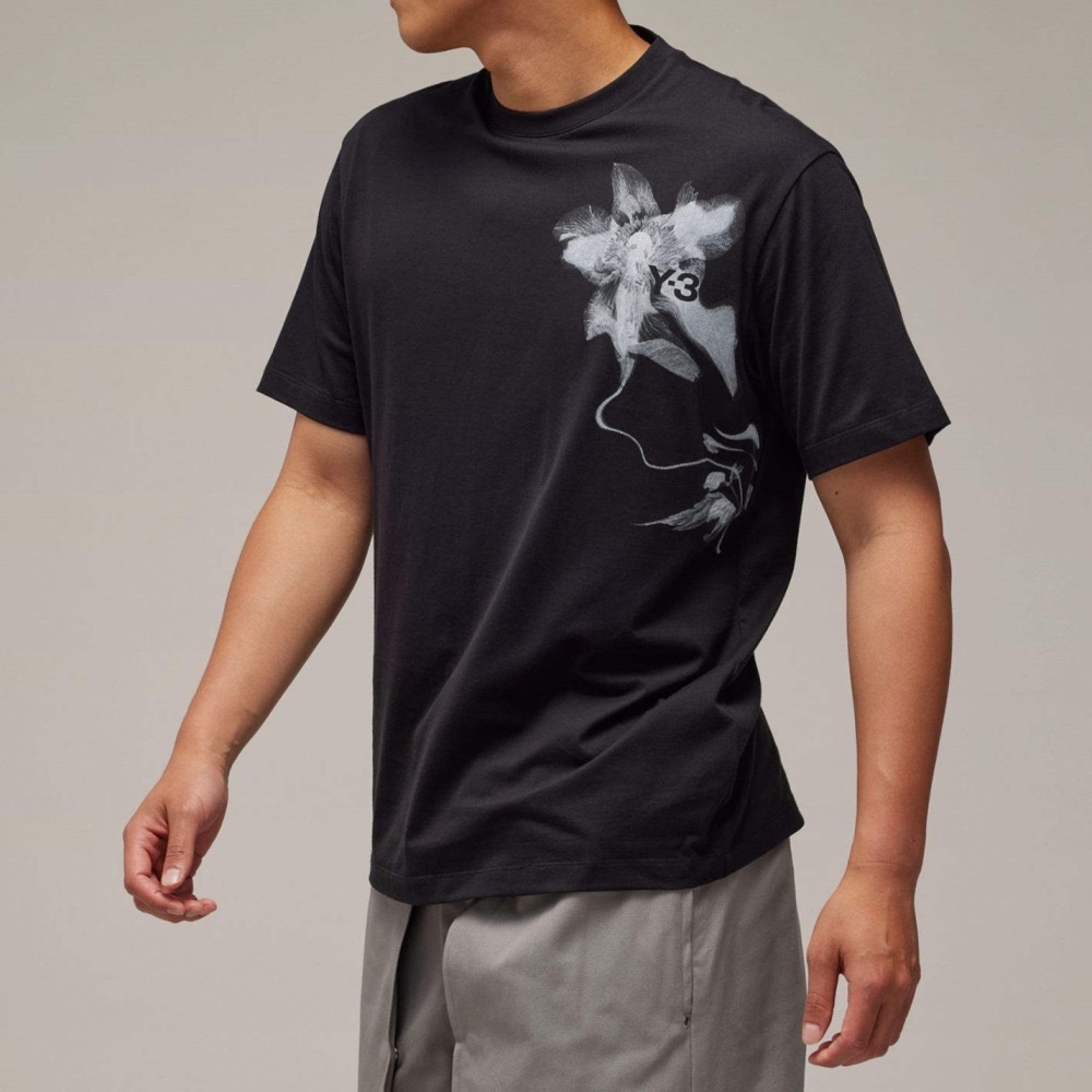 ✴ Sparkle歐美精品✴ Y-3花卉logo Y3短袖上衣T恤 IN4353 現貨真品-細節圖2