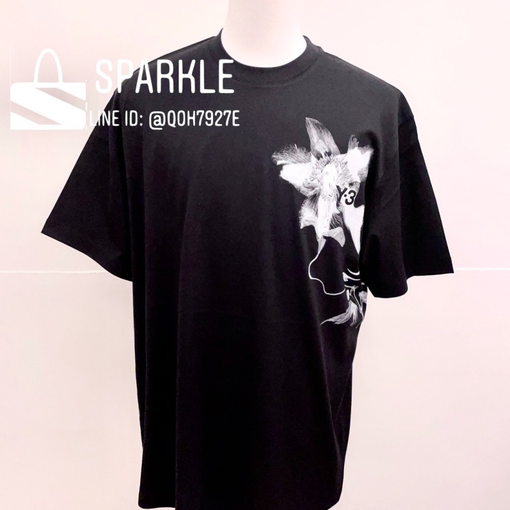 ✴ Sparkle歐美精品✴ Y-3花卉logo Y3短袖上衣T恤 IN4353 現貨真品-細節圖8