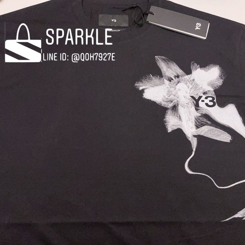✴ Sparkle歐美精品✴ Y-3花卉logo Y3短袖上衣T恤 IN4353 現貨真品-細節圖9
