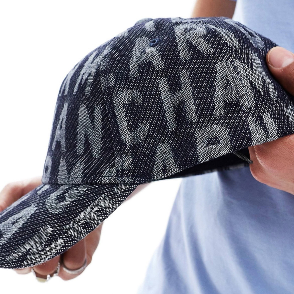 ✴Sparkle歐美精品✴ Armani Exchange AX滿版logo牛仔棒球帽 帽子 現貨真品-細節圖2