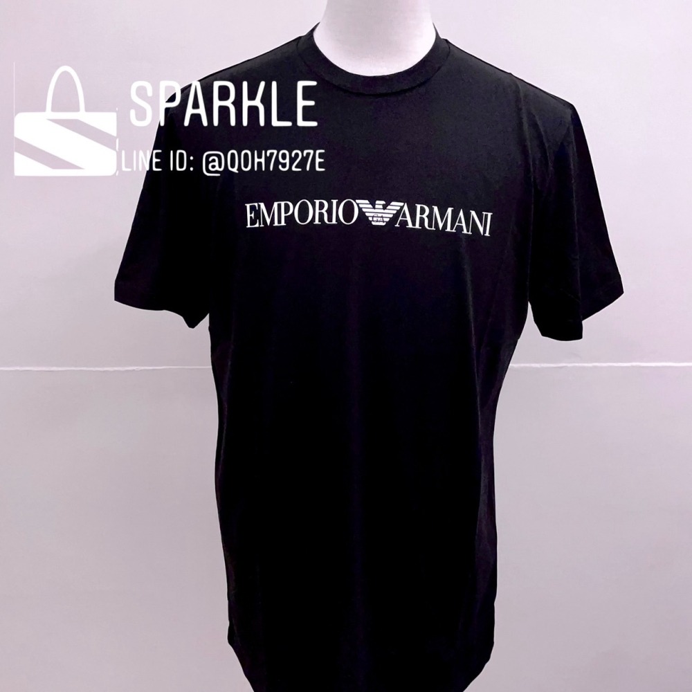 ✴Sparkle歐美精品✴ Emporio Armani EA品牌排字短袖T恤上衣 現貨真品-細節圖8