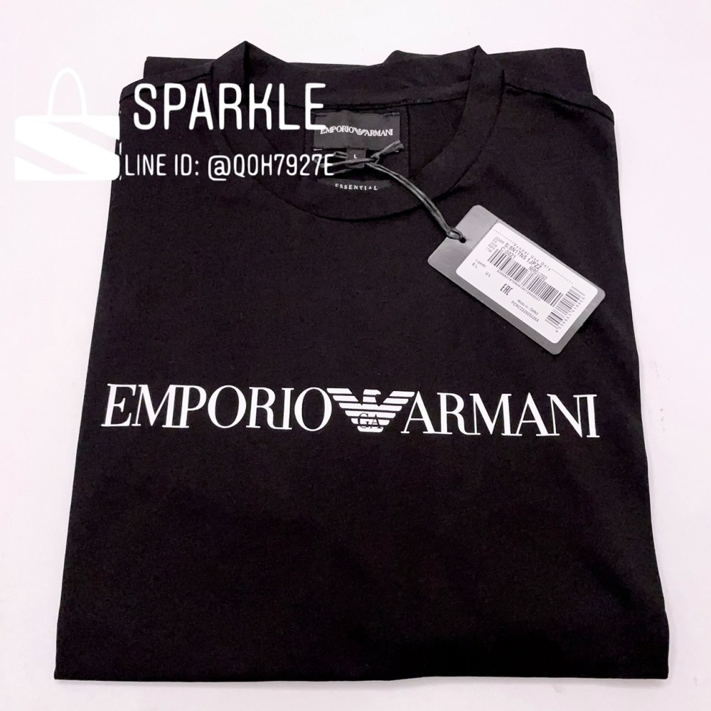 ✴Sparkle歐美精品✴ Emporio Armani EA品牌排字短袖T恤上衣 現貨真品-細節圖9