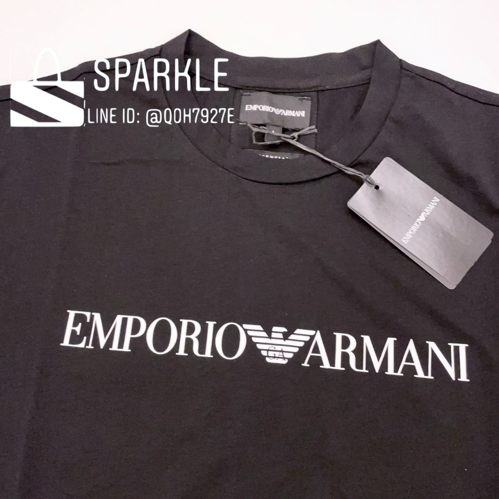 ✴Sparkle歐美精品✴ Emporio Armani EA品牌排字短袖T恤上衣 現貨真品-細節圖10