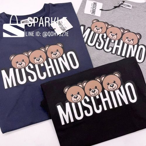 ✴Sparkle歐美精品✴ Moschino 三隻小熊logo短袖T恤上衣 青年版 現貨真品