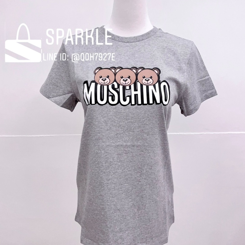 ✴Sparkle歐美精品✴ Moschino 三隻小熊logo短袖T恤上衣 青年版 現貨真品-細節圖2