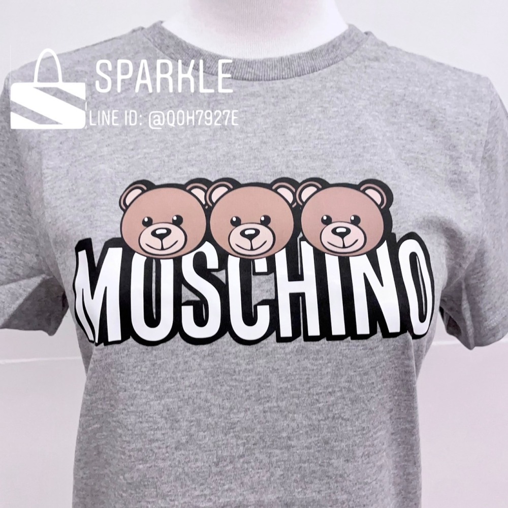 ✴Sparkle歐美精品✴ Moschino 三隻小熊logo短袖T恤上衣 青年版 現貨真品-細節圖3