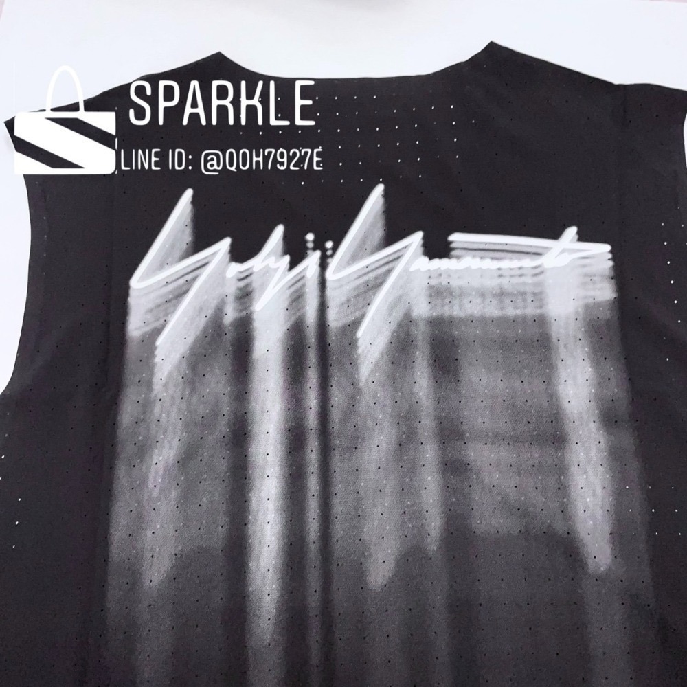 ✴Sparkle歐美精品✴ Y-3黑色陰影白字母網眼速乾坦克背心上衣 Y3背心 IN8745 現貨真品-細節圖9