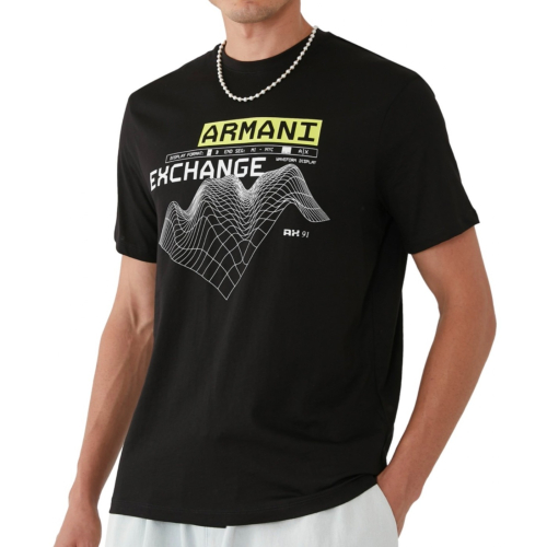 ✴Sparkle歐美精品✴ Armani Exchange AX logo波形圖短袖上衣T恤 現貨真品