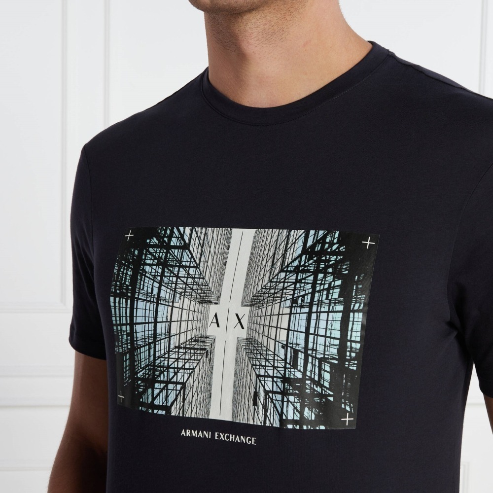 ✴Sparkle歐美精品✴ Armani Exchange AX 城市建築短袖上衣T恤 現貨真品-細節圖3