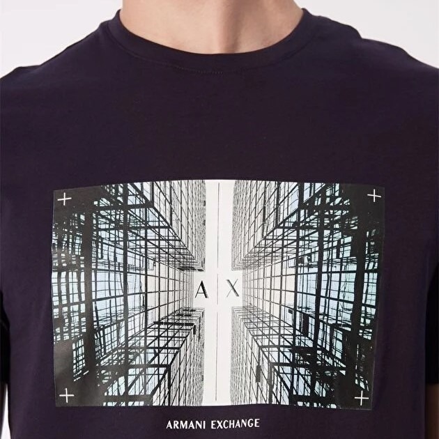 ✴Sparkle歐美精品✴ Armani Exchange AX 城市建築短袖上衣T恤 現貨真品-細節圖6
