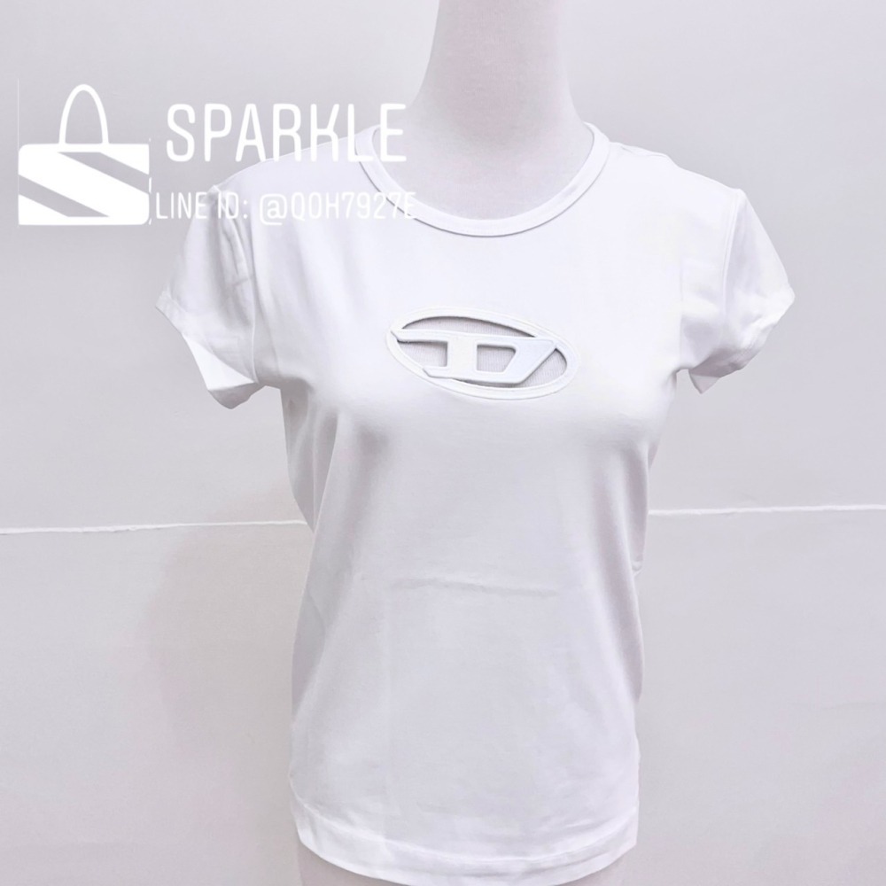 ✴Sparkle歐美精品✴ DIESEL 刺繡D簍空T-Angie短袖上衣T恤 現貨真品-細節圖9