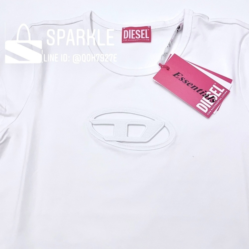 ✴Sparkle歐美精品✴ DIESEL 刺繡D簍空T-Angie短袖上衣T恤 現貨真品-細節圖10