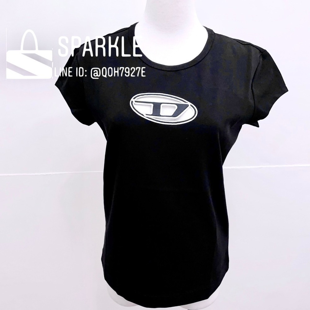 ✴Sparkle歐美精品✴ DIESEL 刺繡D簍空T-Angie短袖上衣T恤 現貨真品-細節圖9