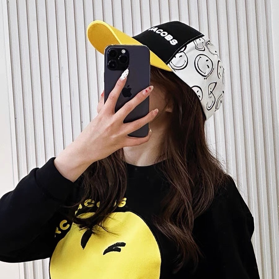 ✴Sparkle歐美精品✴ Marc Jacobs MJ聯名微笑多色拼接棒球帽 青年版 現貨真品-細節圖6