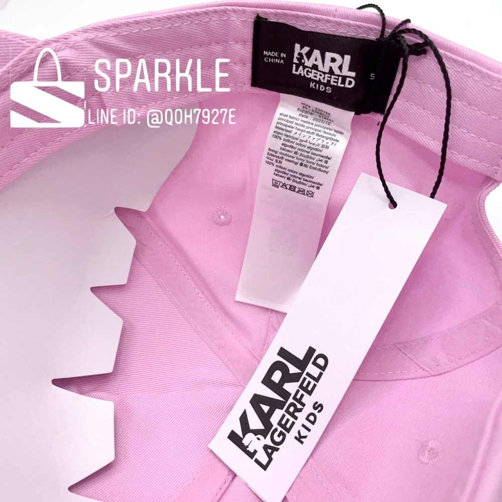 ✴Sparkle歐美精品✴ Karl Lagerfeld 卡爾貓咪水鑽棒球帽 帽子 遮陽帽 青年版 現貨真品-細節圖9