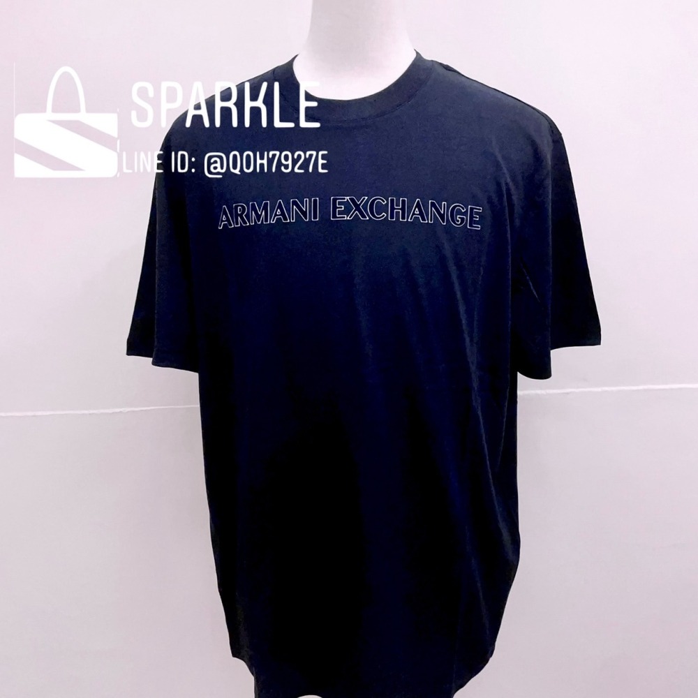 ✴Sparkle歐美精品✴ Armani Exchange AX 植絨字母排字logo短袖上衣T恤 現貨真品-細節圖7