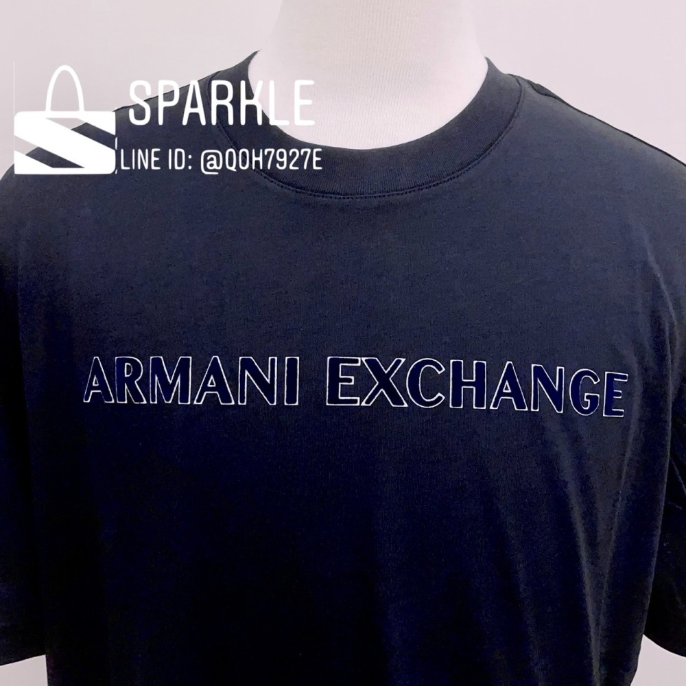 ✴Sparkle歐美精品✴ Armani Exchange AX 植絨字母排字logo短袖上衣T恤 現貨真品-細節圖8