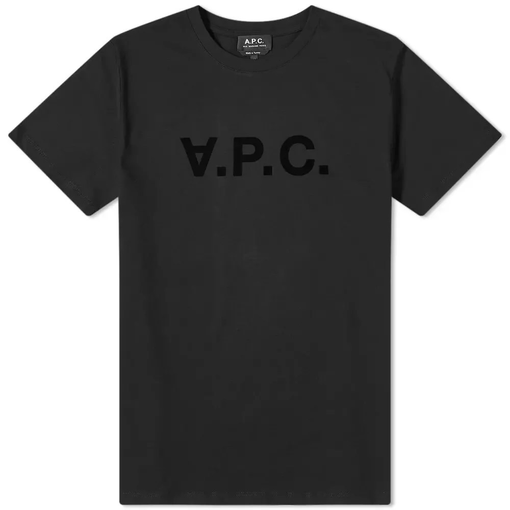 ✴Sparkle歐美精品✴ A.P.C.法國品牌植絨Logo短袖上衣T恤 現貨真品-細節圖7