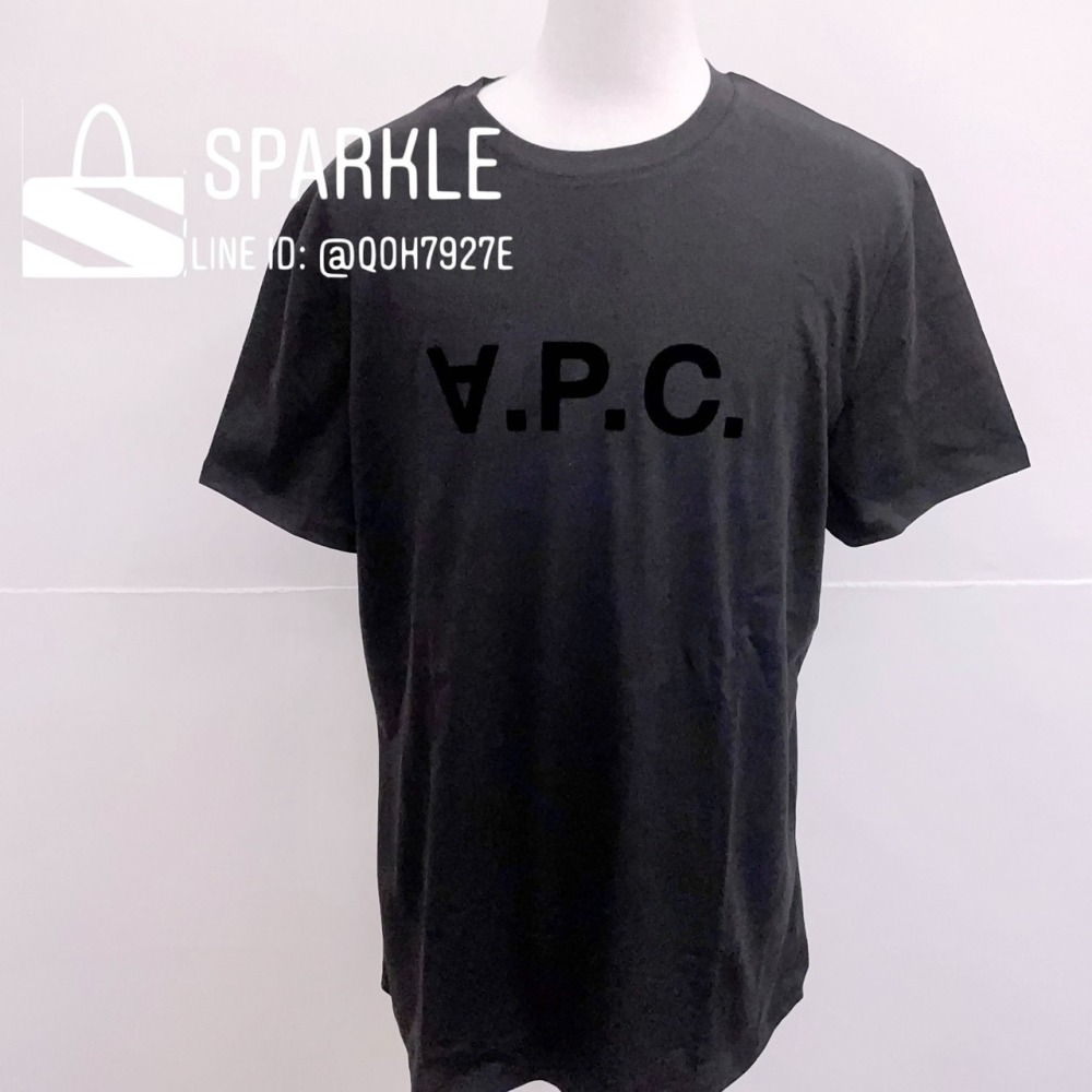 ✴Sparkle歐美精品✴ A.P.C.法國品牌植絨Logo短袖上衣T恤 現貨真品-細節圖8