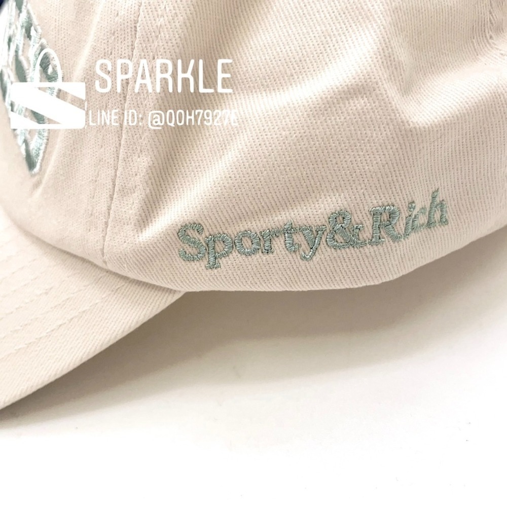 ✴Sparkle歐美精品✴ Sporty& Rich 美國品牌運動休閒品牌刺繡wellness棒球帽 帽子 現貨真品-細節圖10