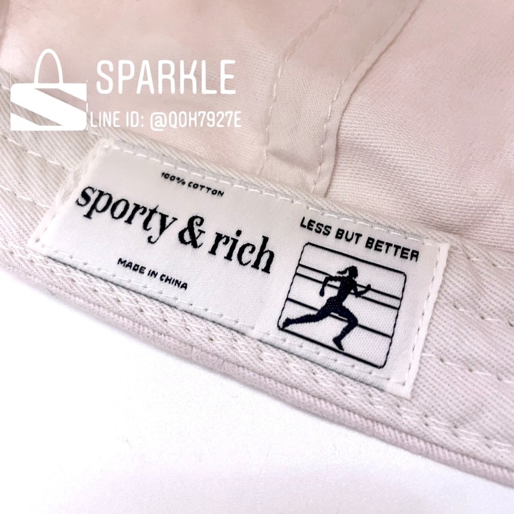 ✴Sparkle歐美精品✴ Sporty& Rich 美國品牌運動休閒品牌刺繡wellness棒球帽 帽子 現貨真品-細節圖11