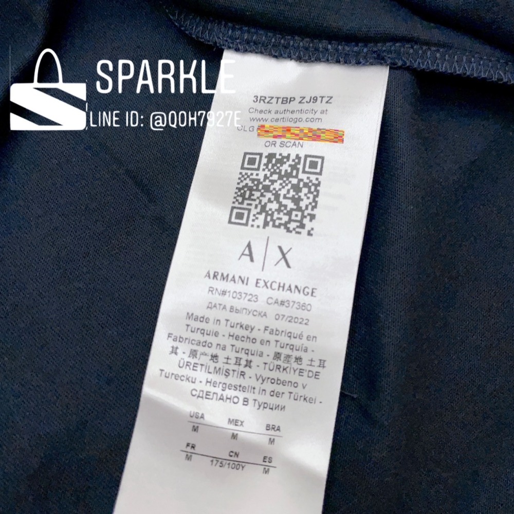 ✴Sparkle歐美精品✴ Armani Exchange AX 滿版老鷹系列短袖上衣T恤 現貨真品-細節圖11