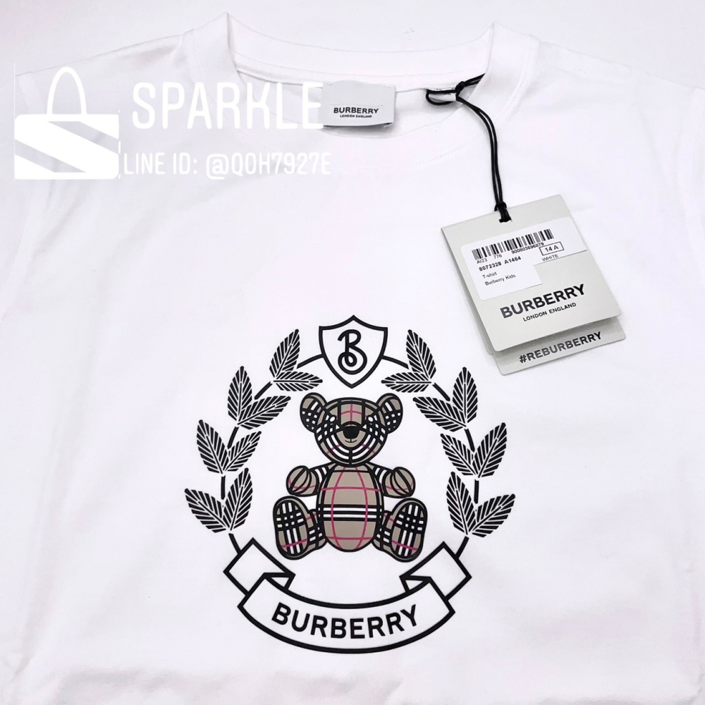 ✴Sparkle歐美精品✴Burberry 月桂葉Thomas小熊款短袖上衣T恤 青年版 現貨真品-細節圖6