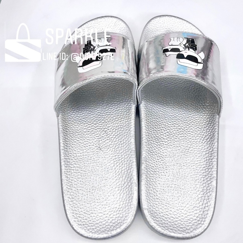 【預購】✴Sparkle歐美精品✴ Karl Lagerfeld 老佛爺卡爾+貓咪 品牌拖鞋 平底涼拖鞋 青年版-細節圖8